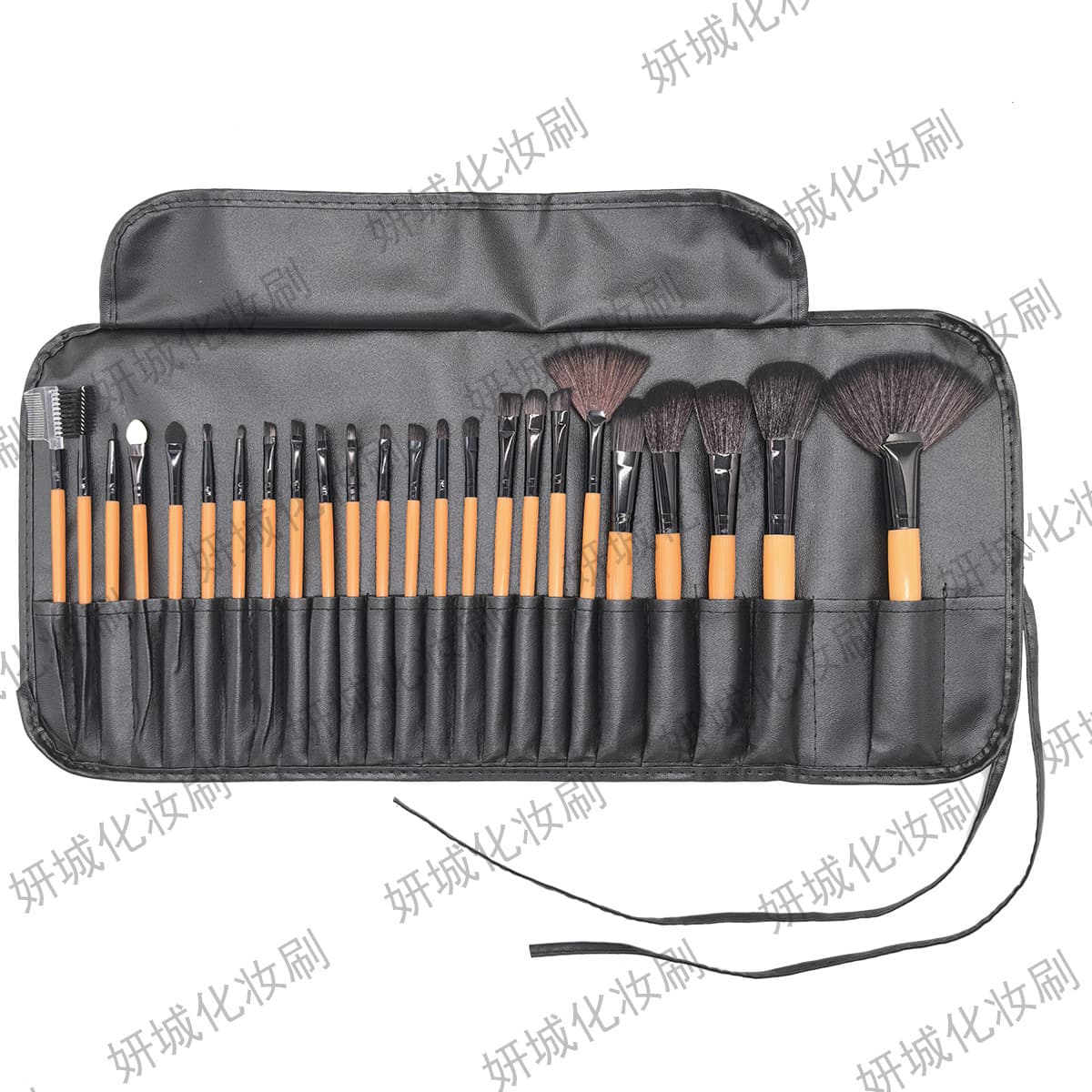 32 Pieces of 24 Makeup Brushes in Stock, Wood Color Makeup Brush Set with Brush Bag, Makeup and Beauty Tools.