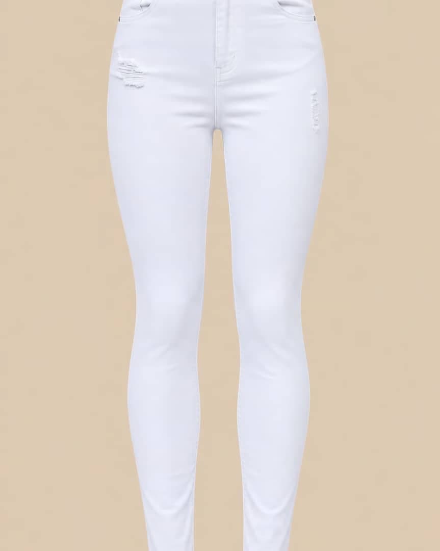 White ladies pant DBS007
