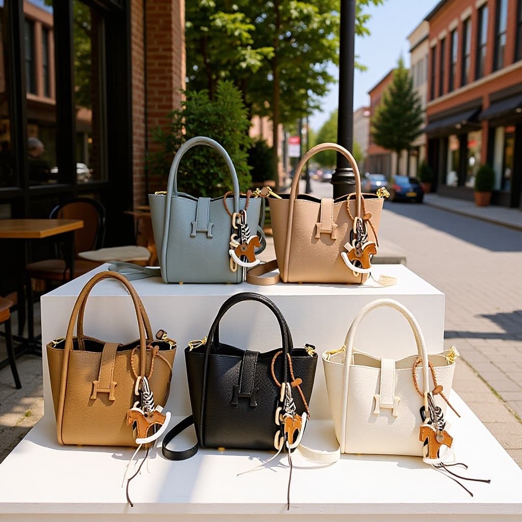 Simple and stylish solid color soft leather basket bag
