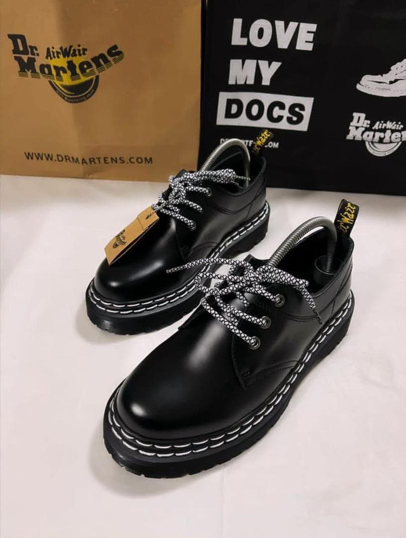 Men's Chunky Platform Oxford Shoes, Black Lace-Up Casual Dress Shoes, Thick Lug Sole Streetwear Footwear