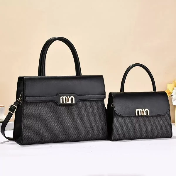 MIM 2-Piece Women’s Handbag Set – Structured Top Handle Bag & Mini Handbag