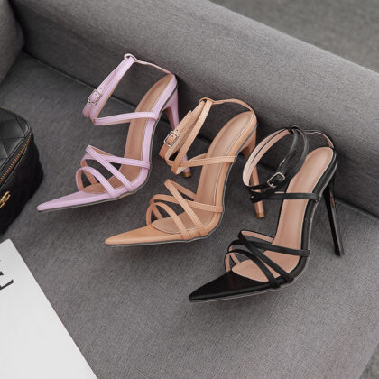 buckle strap stiletto large size high-heeled sandals